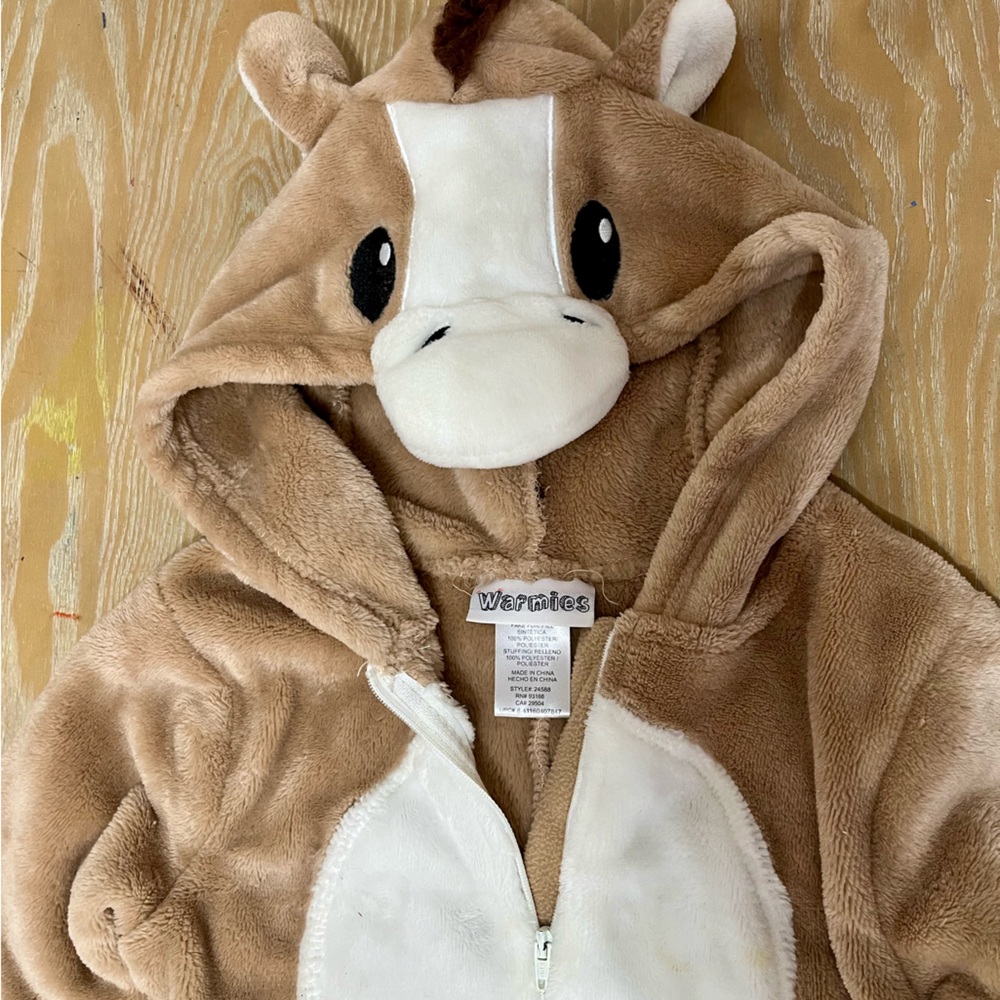 Toddler size 4t Horse Onesie Costume Pajamas preowned